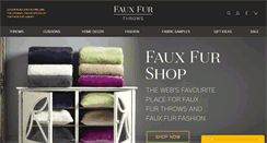 Desktop Screenshot of fauxfurthrows.com